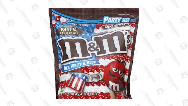 M&amp;M’s Red, White, &amp; Blue Party Size Bag | $10 | Amazon | Clip 15% Coupon on page