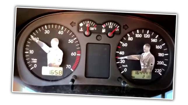 Image for article titled Someone On Craigslist Is Trying To Sell A VW Rabbit With A Hitler Speedometer