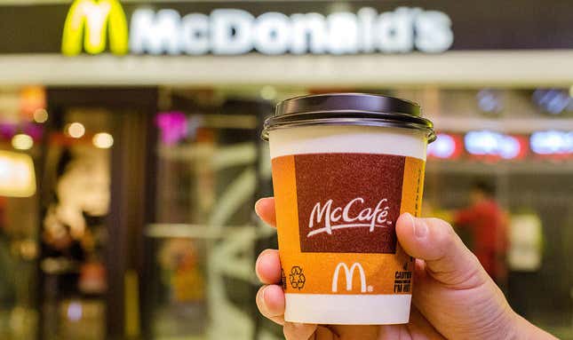 Image for article titled McDonald&#39;s trusts you won&#39;t be taking advantage of its free coffee promotion