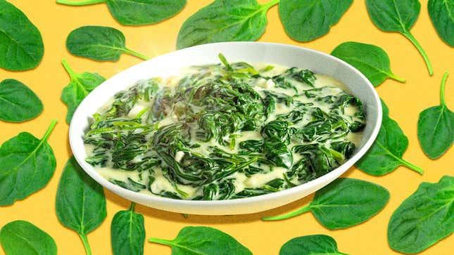 Image for article titled Here’s a classic no-nonsense creamed spinach, the way it was meant to be