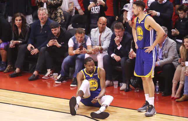 Image for article titled Kevin Durant&#39;s Achilles Injury Sounds Like Bad News All The Way Around