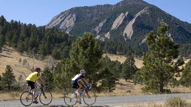 The mountains surrounding Boulder won accolades for their stunning views and relative lack of state troopers.