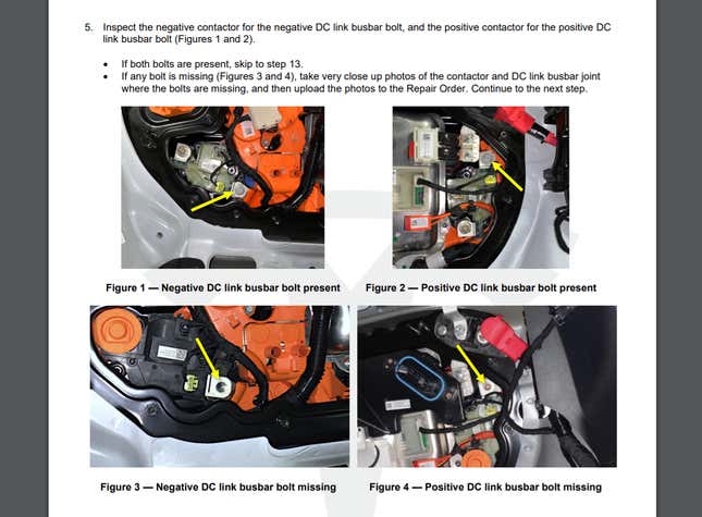 Image for article titled Hammering Panels And Installing Missing Suspension Bolts: Tesla's Repair Guidelines Are Insight Into Its Manufacturing Problems