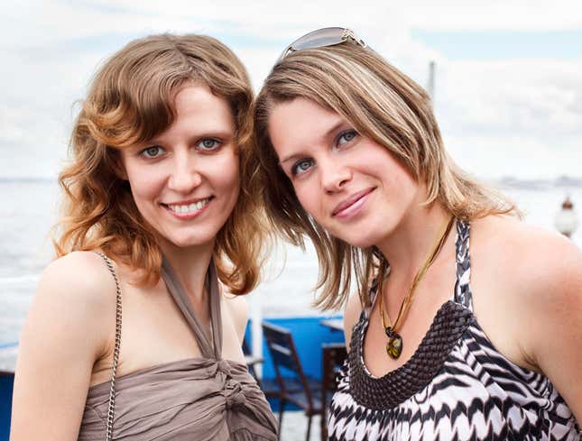 Image for article titled Single Woman Has Facebook Profile Picture With Sister