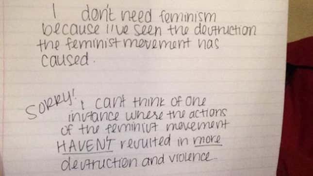 Image for article titled Things I Learned from #WomenAgainstFeminism