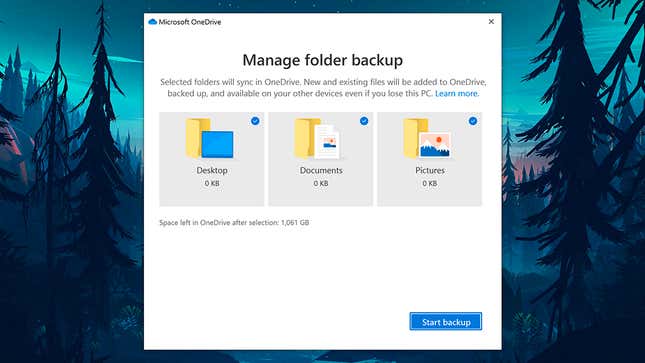 OneDrive might be holding files, not from your OneDrive folder.