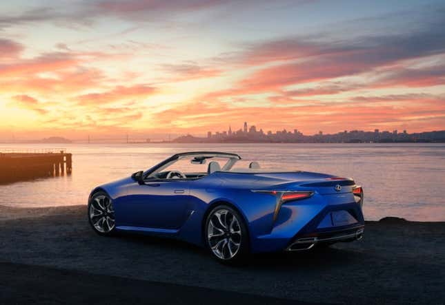 Image for article titled The 2021 Lexus LC500 Convertible Loses Its Roof And Becomes The Best Lexus Still No One Will Buy