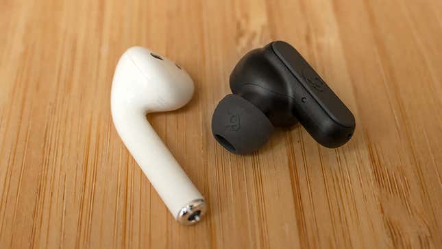 Battery life for each Skullcandy Dime bud manages to outperform the Apple AirPods (3.5 hours vs. 3 hours) but that’s expanded to just 12 hours in total with the Dime’s charging case, compared to 24 hours with the AirPods case.