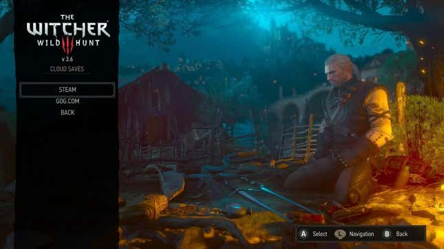 Image for article titled Witcher 3 Update Allows You To Transfer PC Saves To Switch