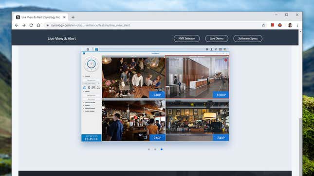 Many NAS drives have software available for connecting to IP cameras.
