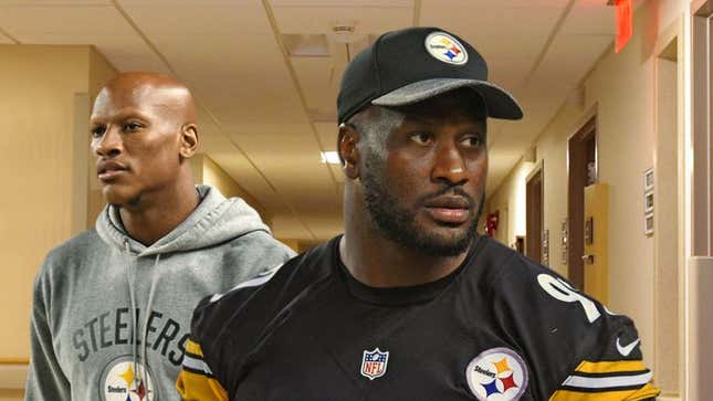 Image for article titled Steelers Players Make Surprise Hospital Visits To Spend Time With Opponents They’ve Injured
