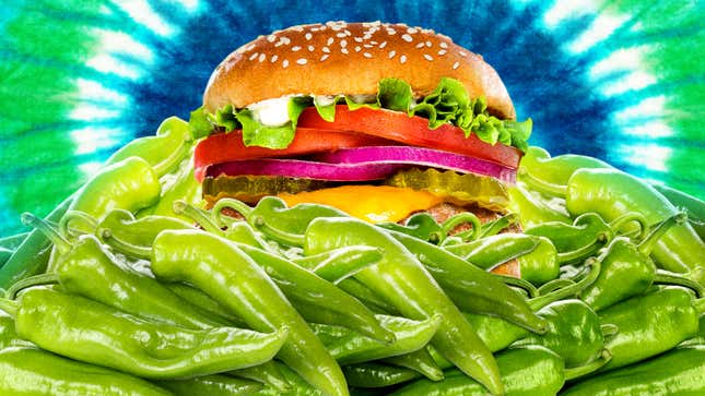 The Pueblo Slopper is a burger you’ll need a knife, fork, and spoon for