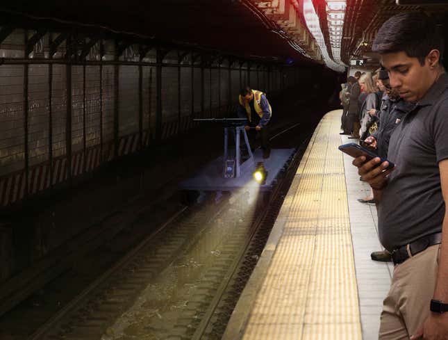Image for article titled Entire NYC Subway System Now Consists Of Single Handcar