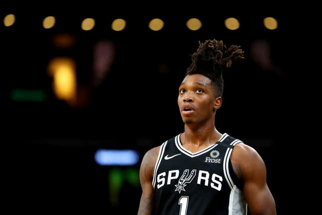 San Antonio Spurs guard Lonnie Walker said that controlling his hairstyle as a sexually abused youth gave him confidence.