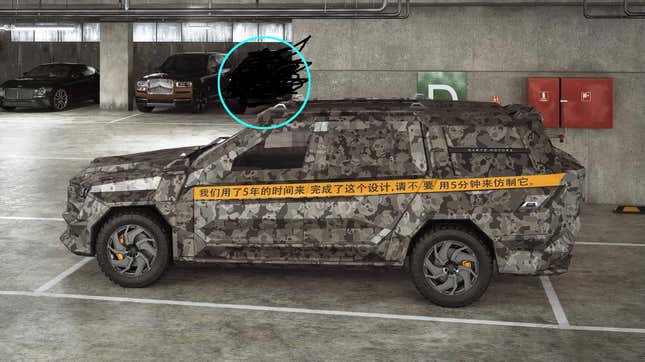 Image for article titled Someone Spotted A Pre-Release DARTZ Truck And What That Banner Says Is Pretty Hilarious