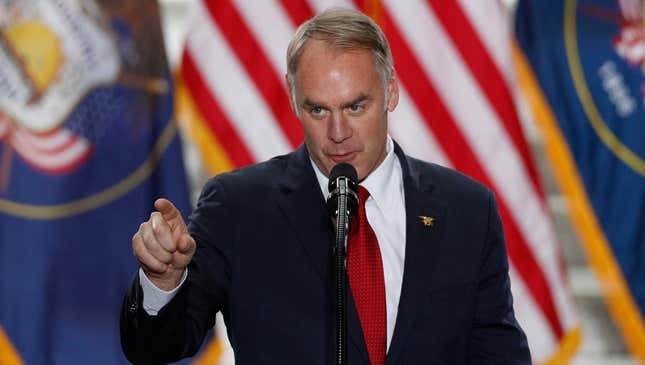 Image for article titled Ryan Zinke Comes Out In Support Of Controversial Wildfire