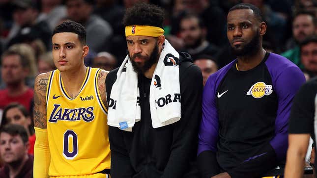 Image for article titled LeBron And Lakers Hoping Horrible Series Of Failed Betrayals Brings Them Closer As Team