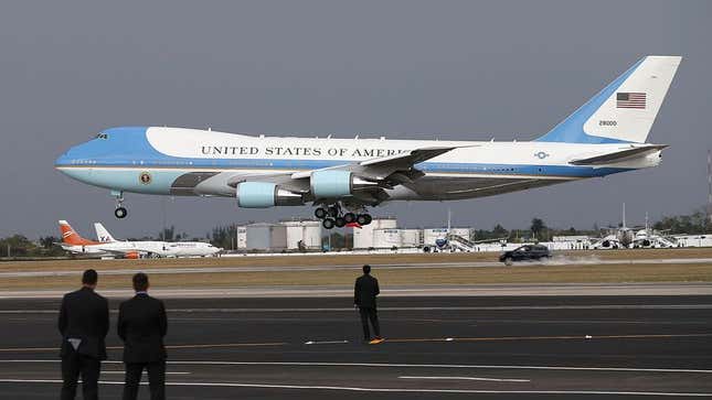 Image for article titled Robert Mueller Driving SUV 100 MPH Down Runway As Air Force One Narrowly Lifts Off