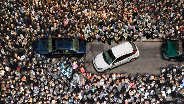 Image for article titled Nation Gathers Around Area Man Trying To Parallel Park