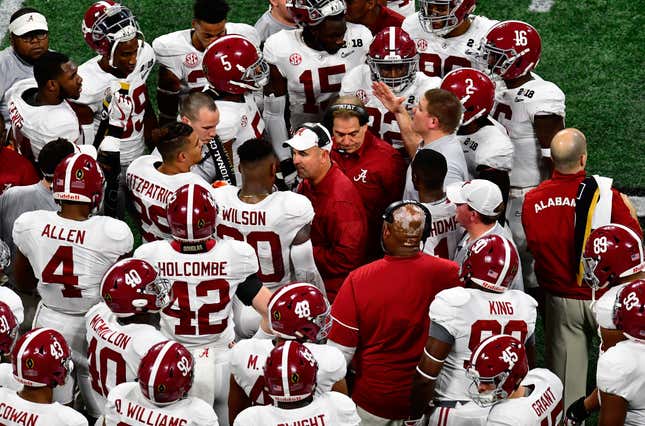 The Crimson Tide football program had at least five players test positive for COVID-19.
