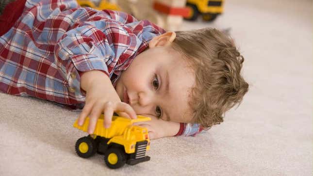 Image for article titled Child Unaware Just How Many Of His Toys Intended To Steer Him Away From Homosexuality