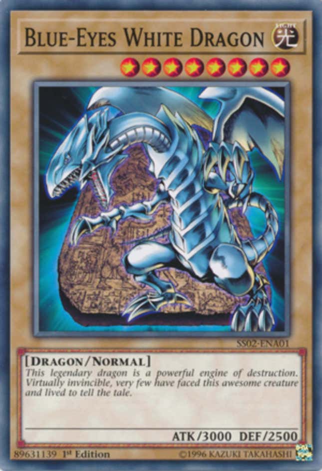 El dragón blanco de ojos azules.