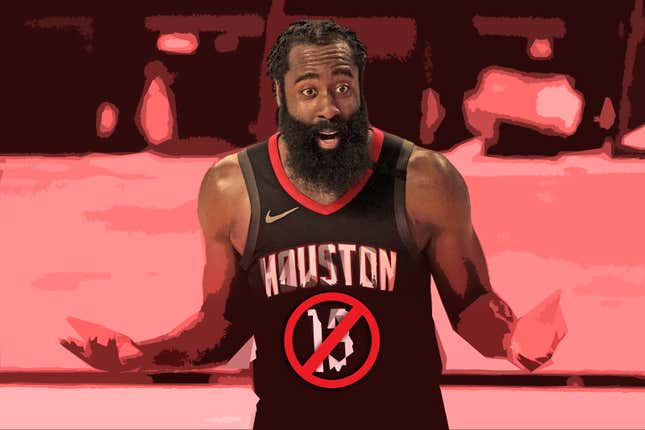 James Harden's jersey is allegedly retired at Houston strip club