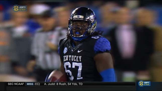 #67 Goes 77 Yards For SEC-Sized Fat Guy Touchdown