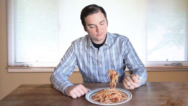 Image for article titled Area Man Always Carbo-Loading Just In Case