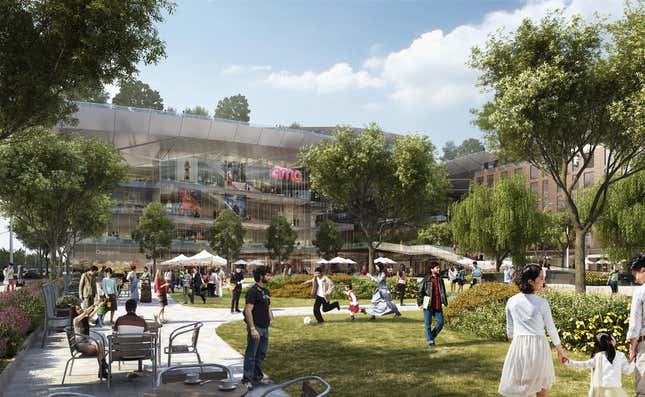 Image for article titled The world’s largest green roof, with an orchard and a vineyard, is planned for Silicon Valley