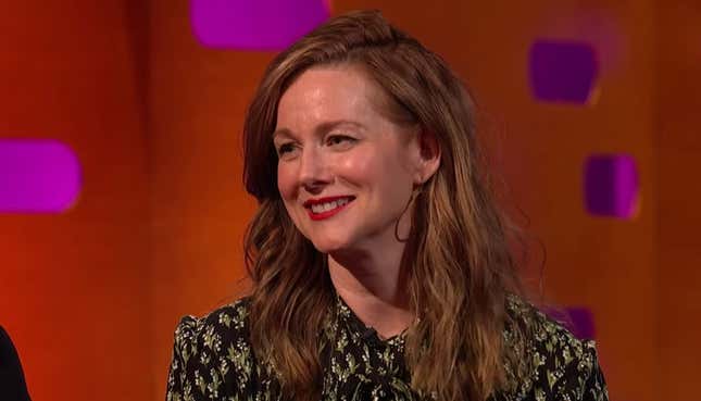 Laura Linney’s still out here talking about that <i>Love Actually</i> make-out