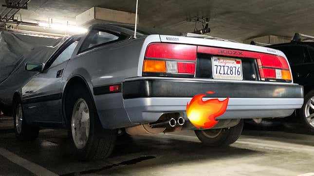A 1984 Nissan/Datsun 300ZX (Base) With Pilot 9x2 Stainless Steel Exhaust Tips