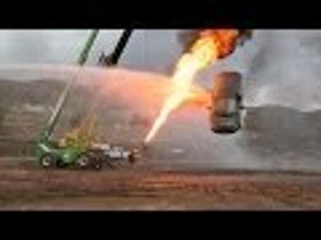 Airport Fire Truck Versus Military Flamethrower: Who Wins?