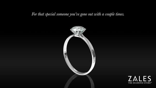 Image for article titled Zales Introduces New Line Of Casual Dating Diamond Rings