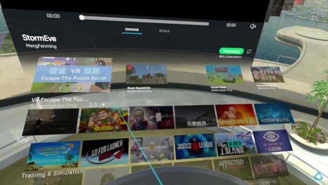 Imagen para el artículo titulado Cómo acceder a más de 700 juegos VR gratis