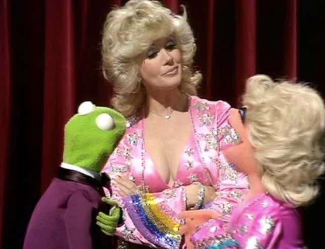 Connie Stevens meeting Muppet Connie Stevens.