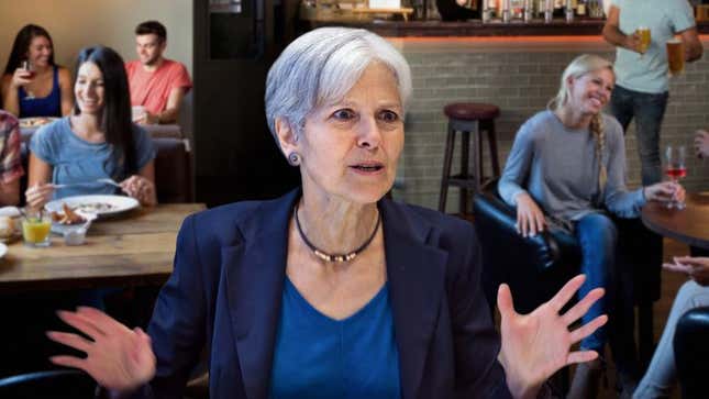 Image for article titled Ruby Tuesday Waiter Warns Jill Stein Her Green Party Response To Trump Speech Disrupting Other Diners