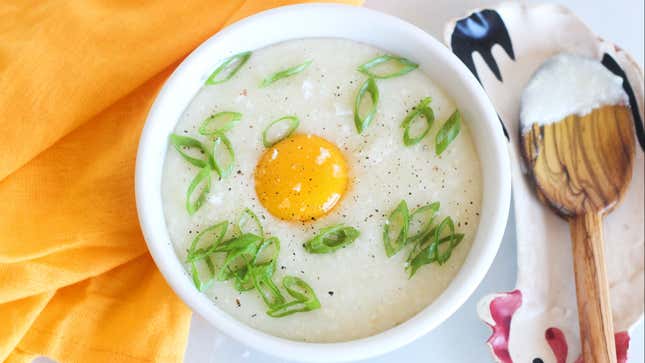 Image for article titled Add an Egg Yolk to Your Grits and Savory Oatmeal