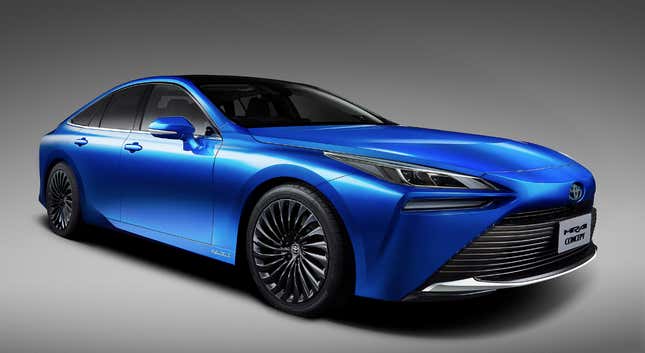 Image for article titled The 2021 Toyota Mirai Is Much Less Ugly, Rear-Wheel Drive And Still Runs On Hydrogen