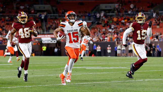 Image for article titled Damon Sheehy-Guiseppi, Who Lied His Way Into A Browns Tryout, Scored A Return Touchdown In His NFL Debut