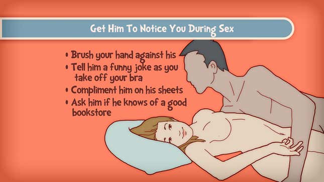 Image for article titled Get Him To Notice You During Sex