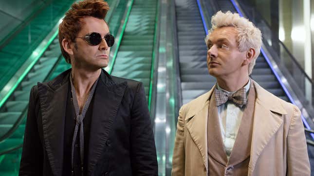 David Tennant and Michael Sheen star in Good Omens