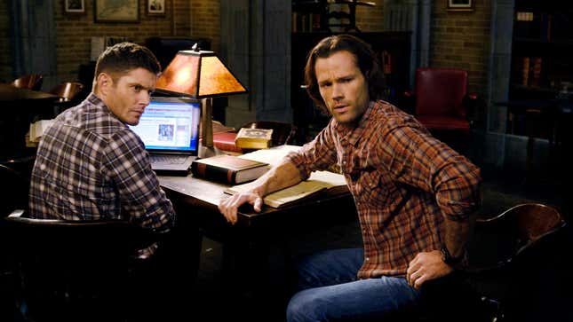 A scene from Monday’s episode of Supernatural, which will be the last one for the time being. 