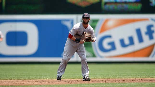 Image for article titled Dustin Pedroia Asks Buddy To Watch Second Base For Couple Innings
