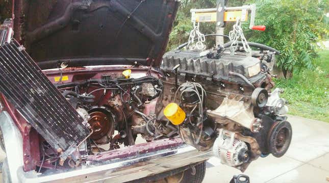 Image for article titled Here&#39;s What Happened When I Put A $120 Craigslist Engine Into My Jeep