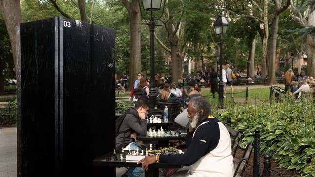 Image for article titled Passersby Feel Sorry For Aging Deep Blue Sitting At Washington Square Park Chess Table All Day