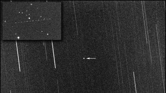 Una posible imagen del cohete propulsor de la etapa superior Centaur perdido, lanzado en 1966.