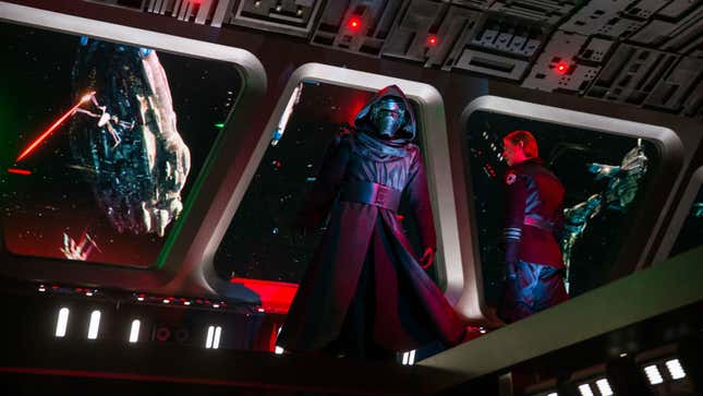 Kylo and Hux on the bridge.