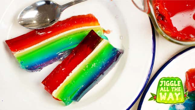 Image for article titled Rainbow Jell-O: Still jiggly after all these years?
