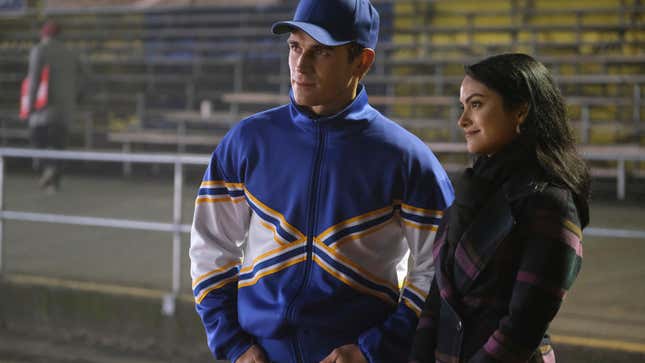 K.J. Apa as Archie Andrews and Camila Mendes as Veronica Lodge in The CW's Riverdale